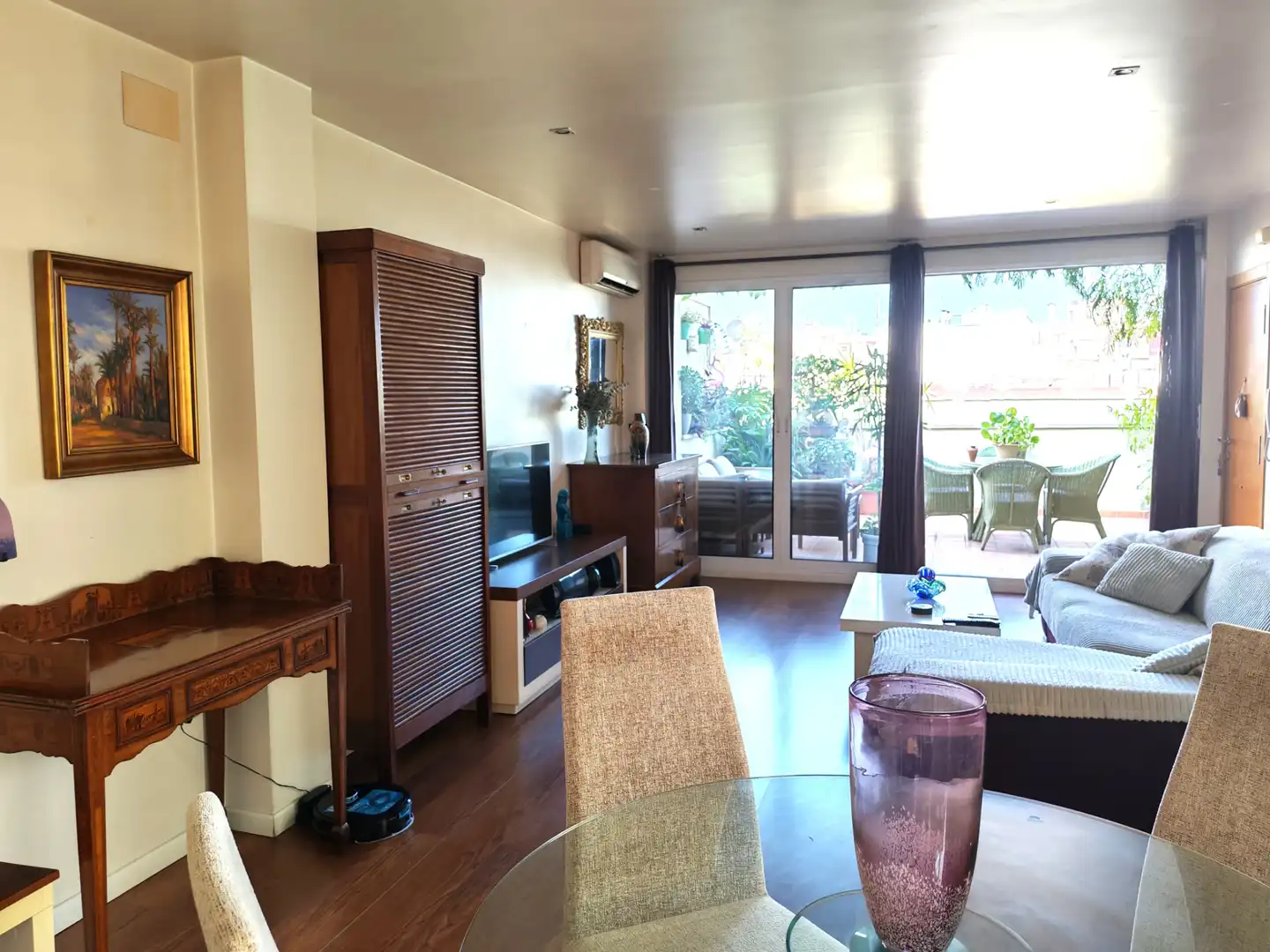Sala de estar de Ático en venta en Elche / Elx con Aire acondicionado, Parquet y Terraza