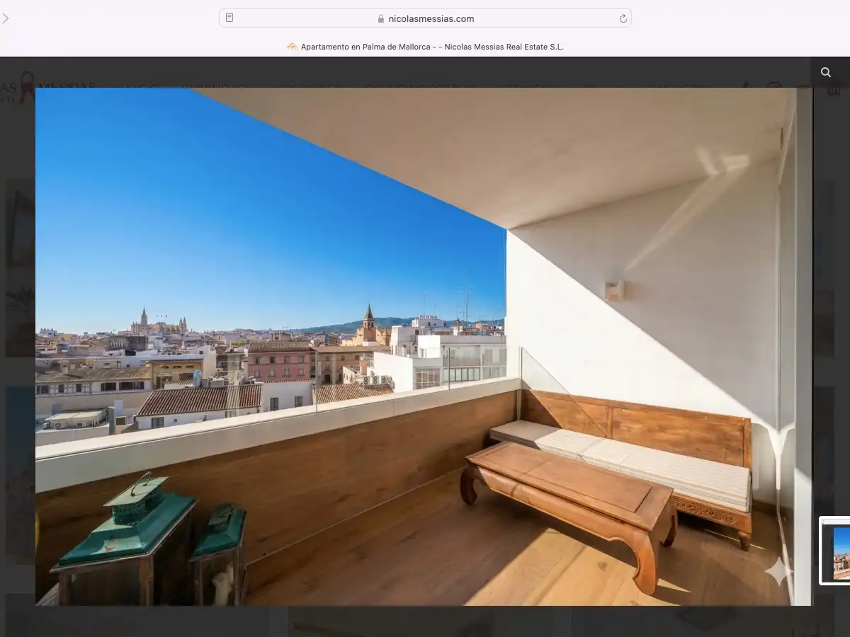 Terrasse von Wohnung zum Verkauf in  Palma de Mallorca mit Klimaanlage und Terrasse