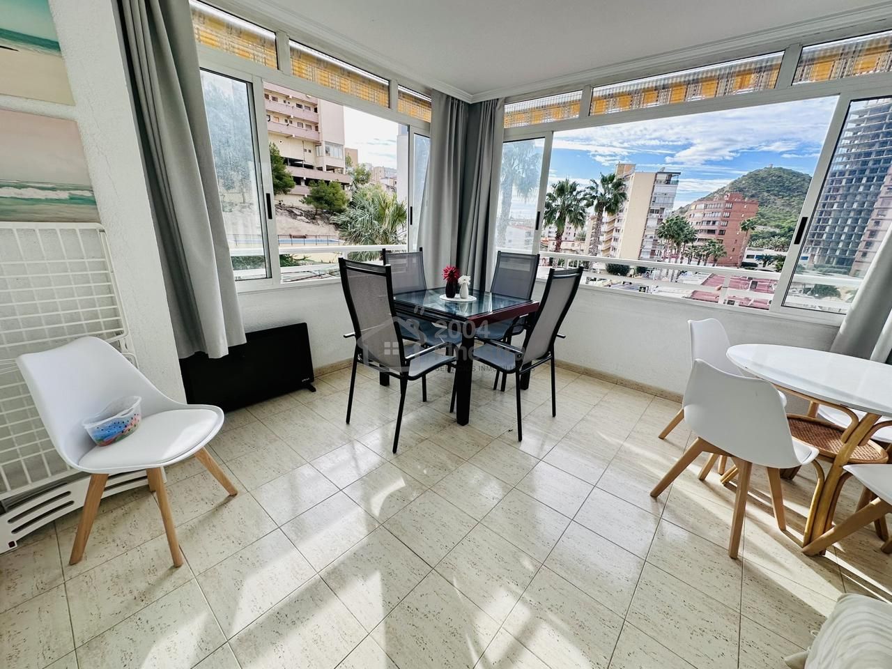Dining room of Flat for sale in Finestrat  with Air Conditioner, Terrace and Furnished