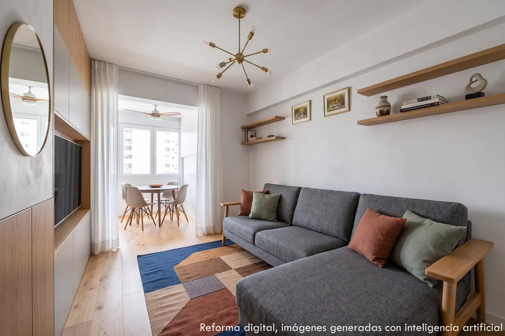 Living room of Apartments for sale in Benidorm  with Swimming Pool, Furnished and Community pool