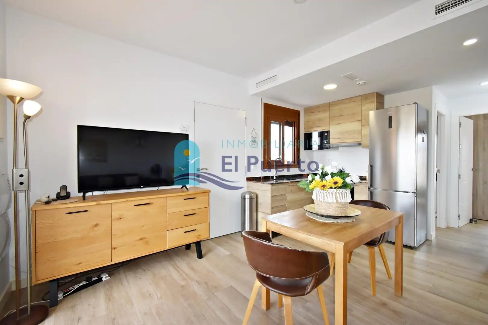 Sala d'estar de Apartament en venda en Mazarrón amb Aire condicionat, Calefacció i Jardí privat