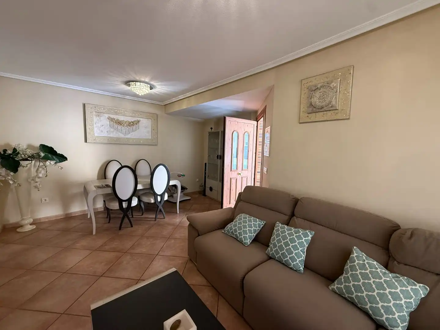 Sala de estar de Casa adosada en venta en Rojales con Aire acondicionado, Terraza y Amueblado