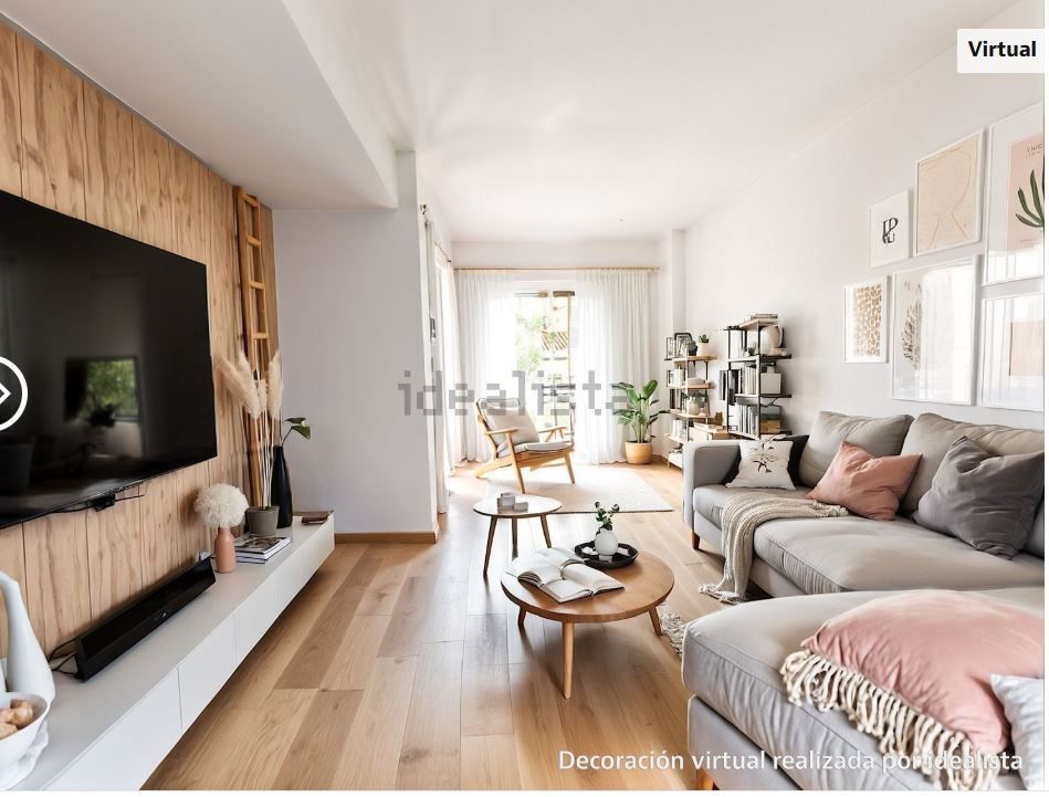 Sala d'estar de Pis en venda en  Logroño amb Calefacció, Parquet i Terrassa