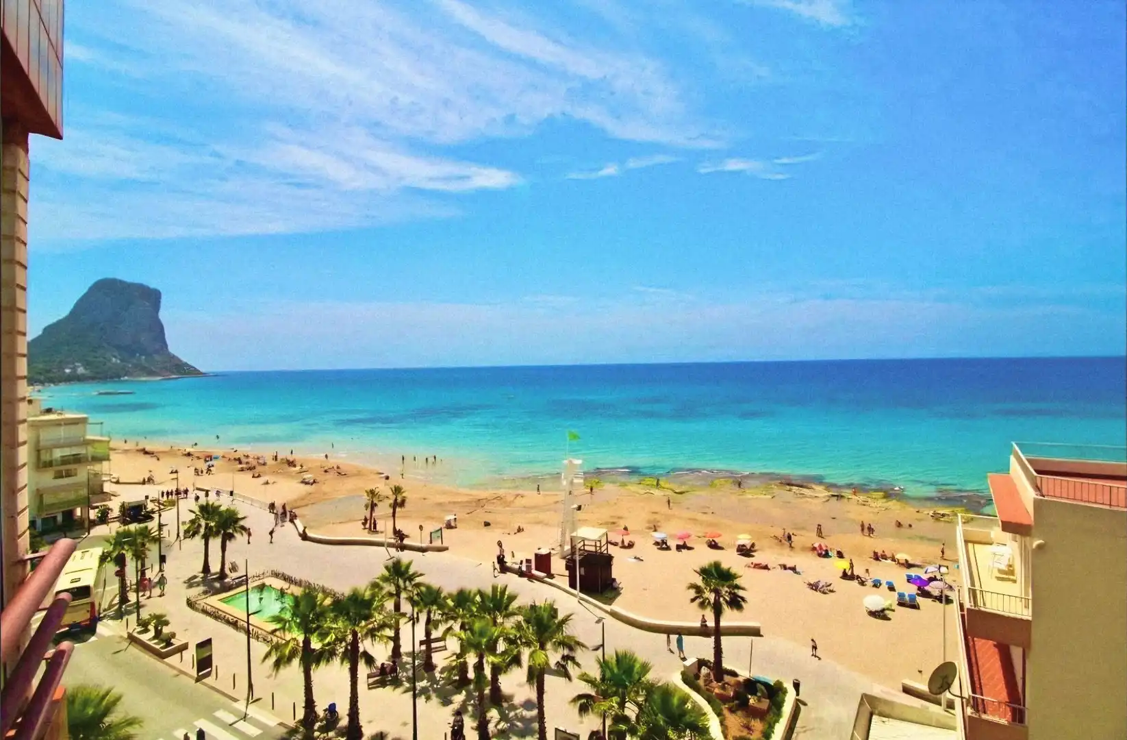 Außenansicht von Wohnungen zum Verkauf in Calpe / Calp mit Klimaanlage, Terrasse und Möbliert