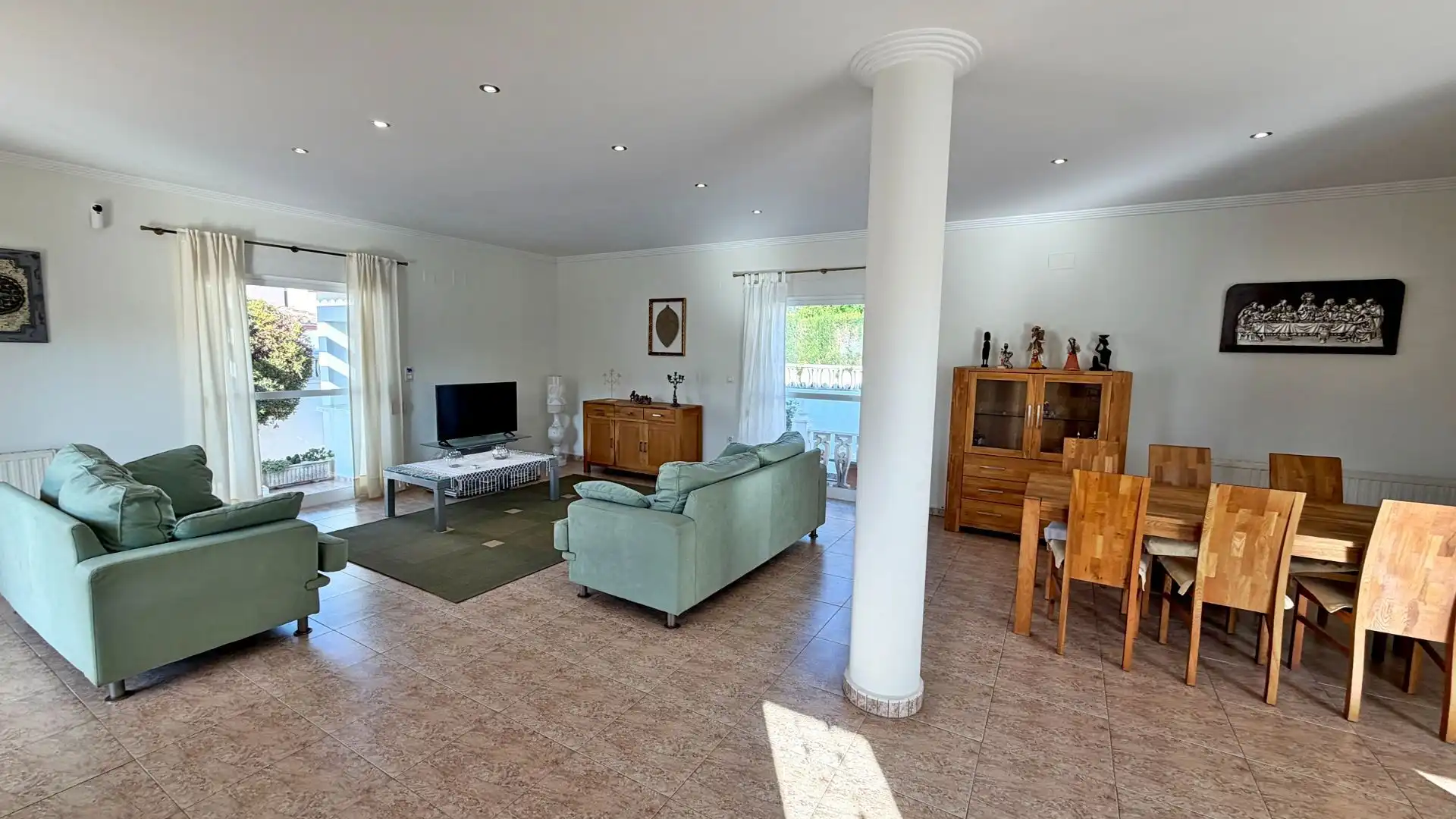 Sala de estar de Casa o chalet en venta en El Verger con Aire acondicionado, Calefacción y Jardín privado