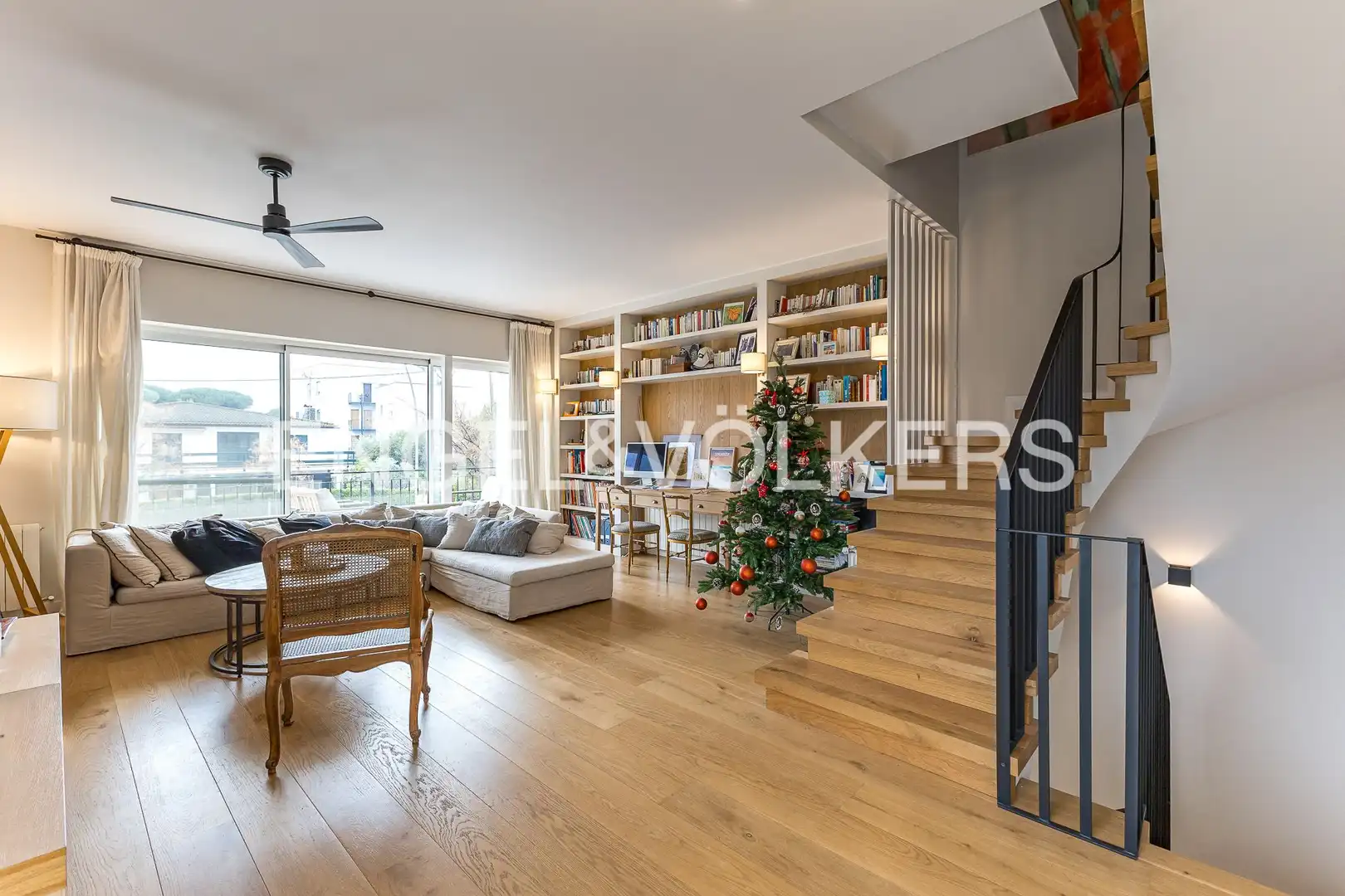 Living room of Houses for rent in Castelldefels  with Air Conditioner, Heating and Private garden