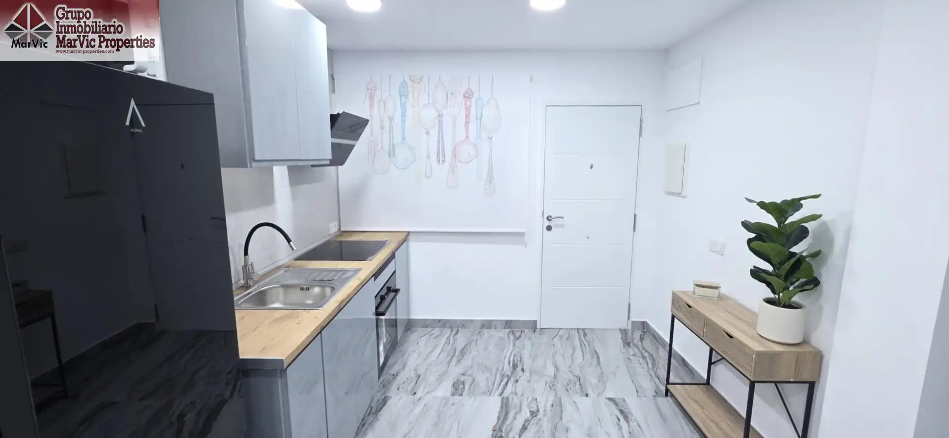 Kitchen of Ground floor for sale in Benidorm  with Air Conditioner, Furnished and Community pool
