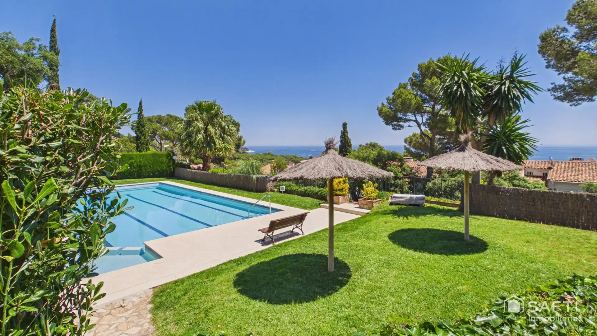 Swimming pool of Detached homes for sale in Palafrugell  with Air Conditioner, Heating and Terrace