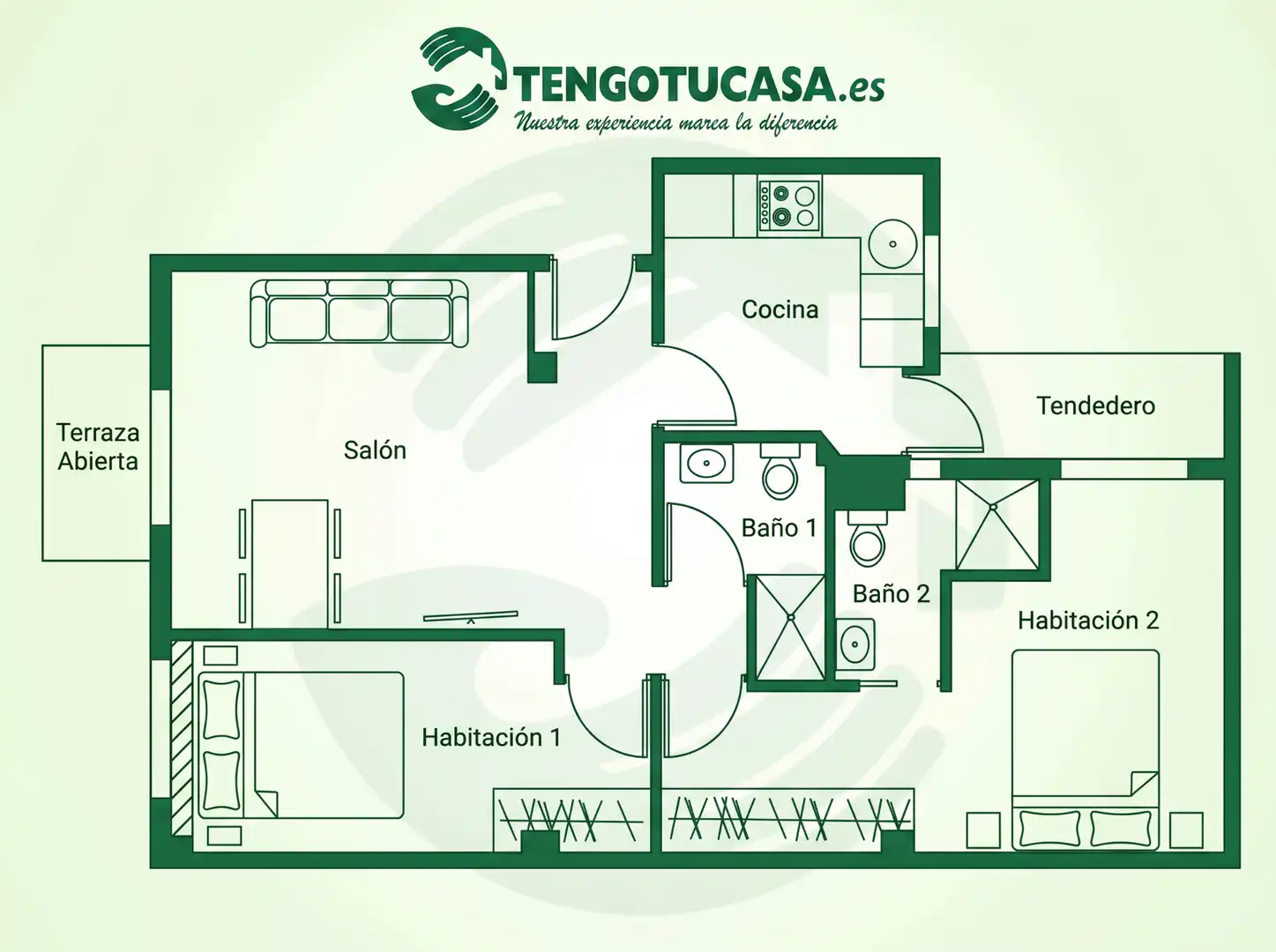 Wohnung zum Verkauf in Madrid mit Klimaanlage, Heizung und Terrasse