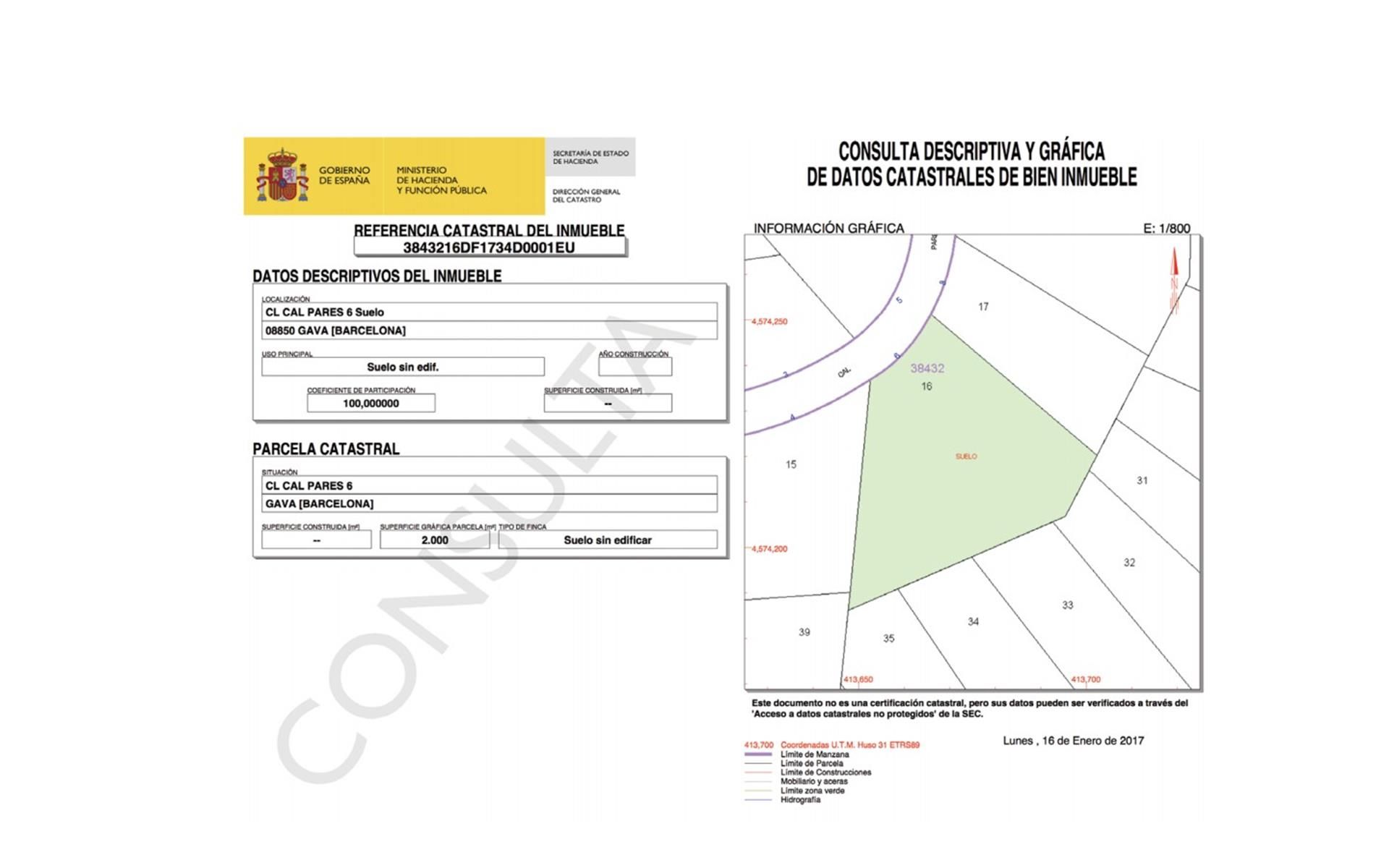 Land for sale in Gavà