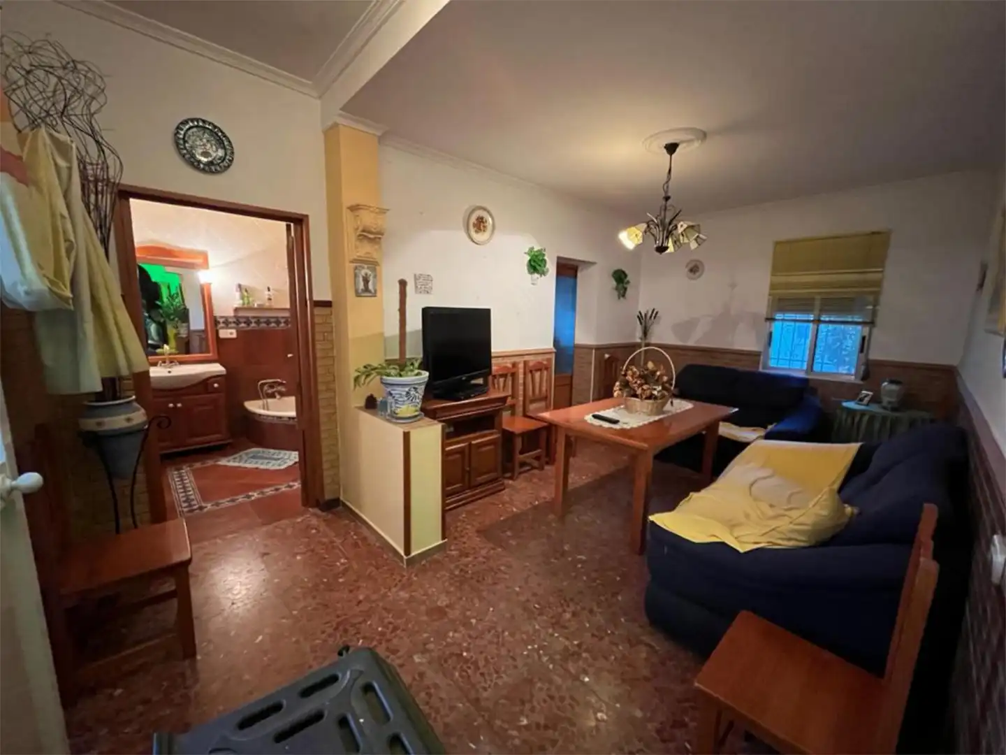Sala d'estar de Casa adosada en venda en Villanueva del Río y Minas amb Aire condicionat, Calefacció i Terrassa