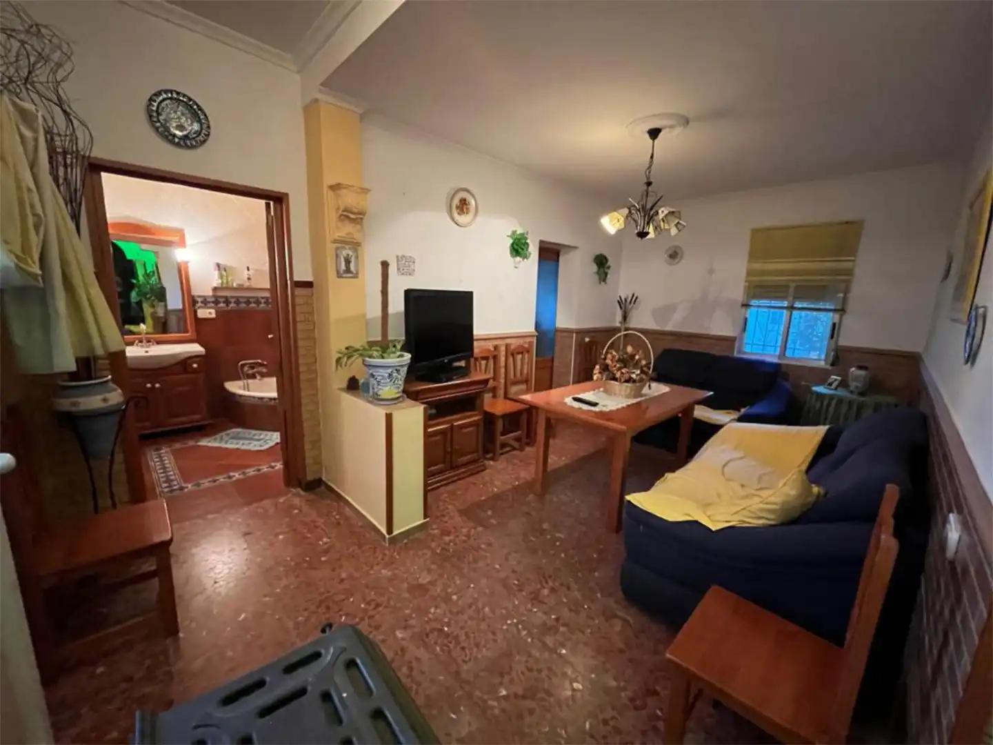 Sala d'estar de Casa adosada en venda en Villanueva del Río y Minas amb Aire condicionat, Calefacció i Terrassa
