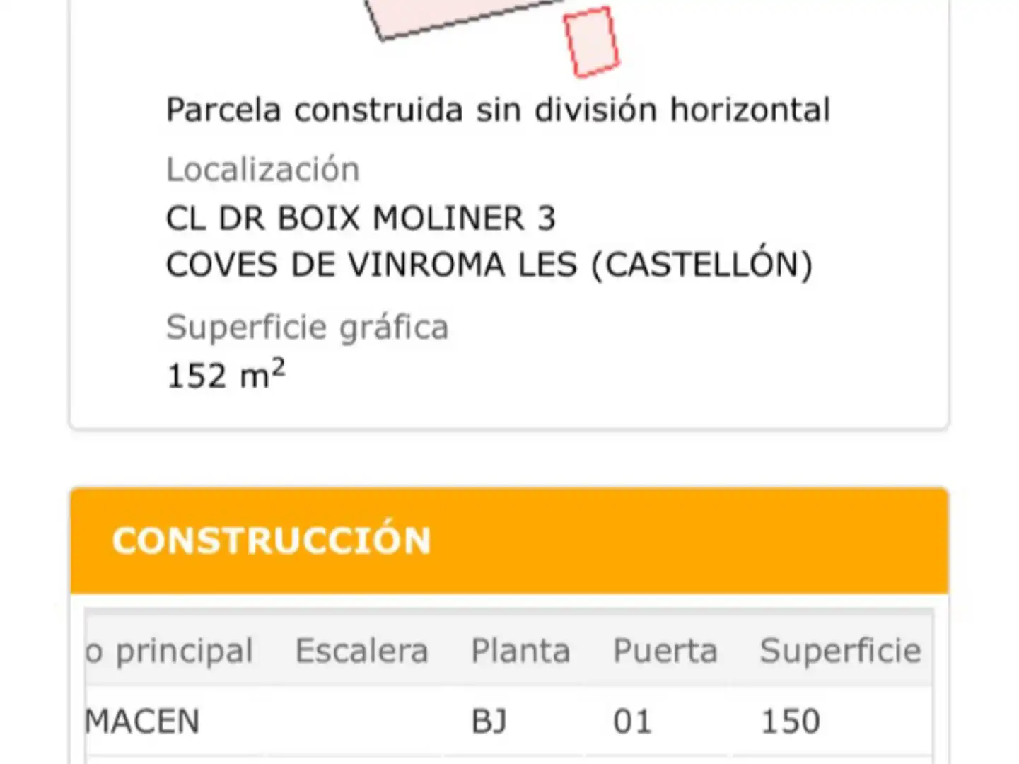Bebaubares Gelände zum Verkauf in Carrer del Doctor Boix Moliner, 3, Les Coves de Vinromà Garten von Bebaubares Gelände zum Verkauf in Les Coves de Vinromà
