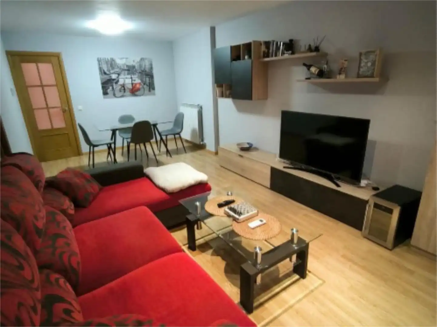 Living room of Flat for sale in Gallur  with Air Conditioner, Heating and Parquet flooring