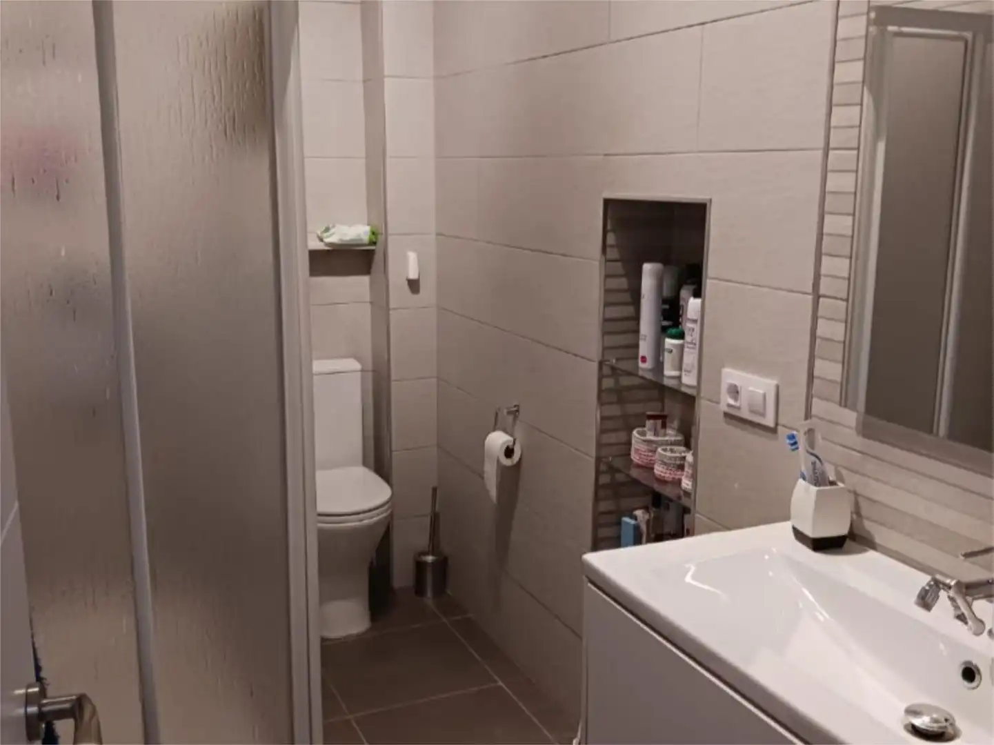 Badezimmer von Wohnung zum Verkauf in Villanueva del Río y Minas mit Klimaanlage, Heizung und Terrasse