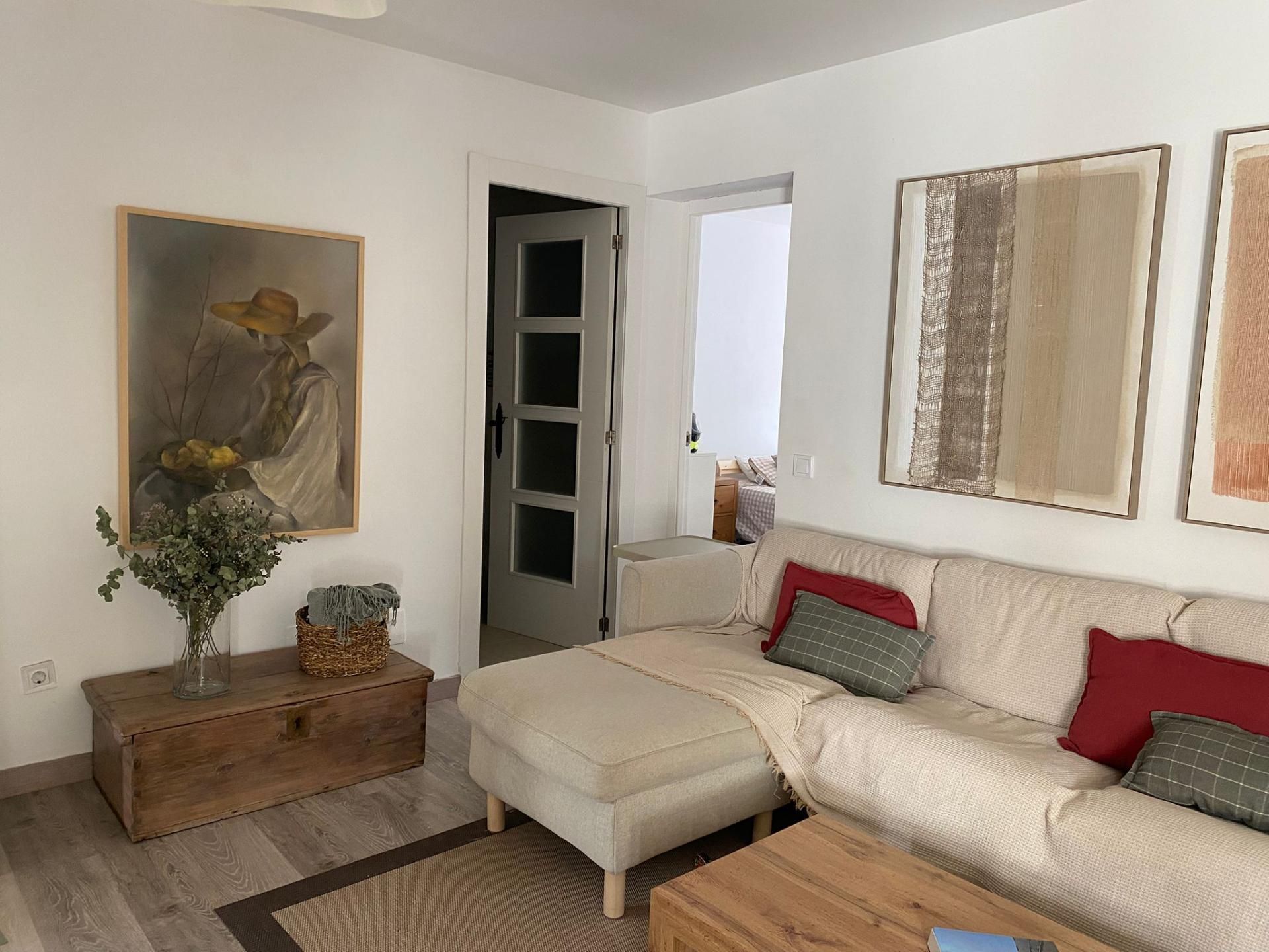 Living room of Flat to rent in  Madrid Capital  with Air Conditioner and Terrace
