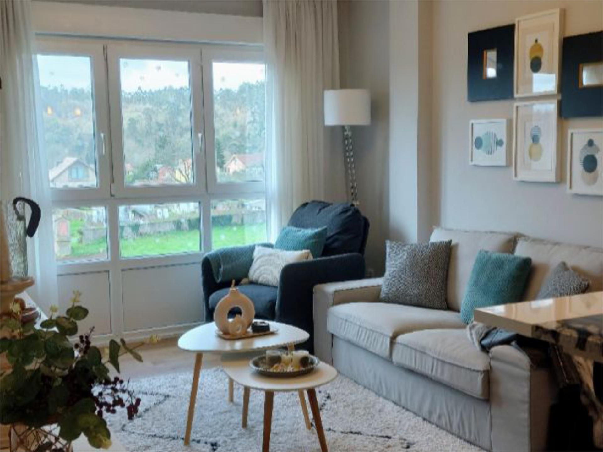 Living room of Flat for sale in Negreira  with Balcony