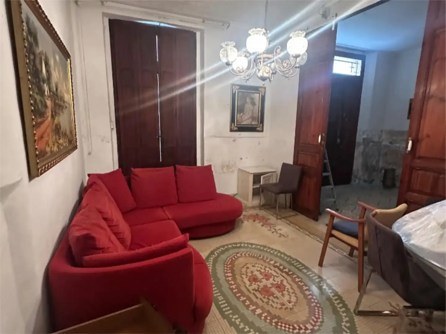 Pis en venda a Carrer del Molí de la Vila, 15, Algemesí Sala d'estar de Pis en venda en Algemesí amb Aire condicionat i Moblat