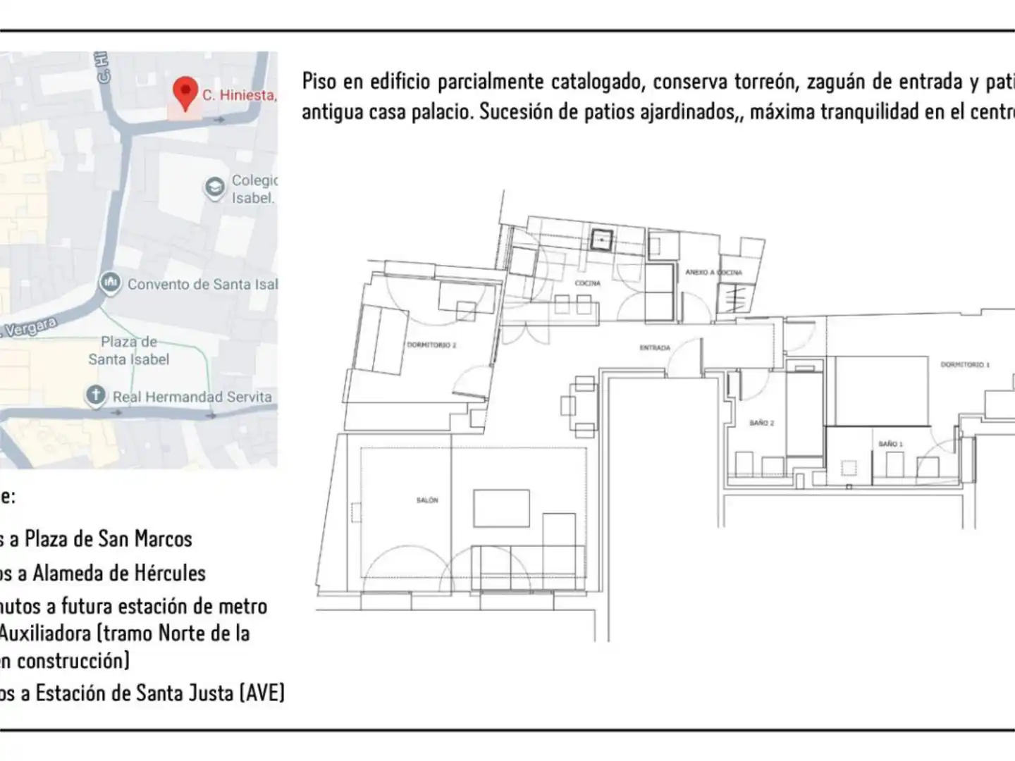 Piso en venta en Calle Hiniesta, 27, San Julián Piso en venta en Sevilla con Aire acondicionado, Calefacción y Parquet