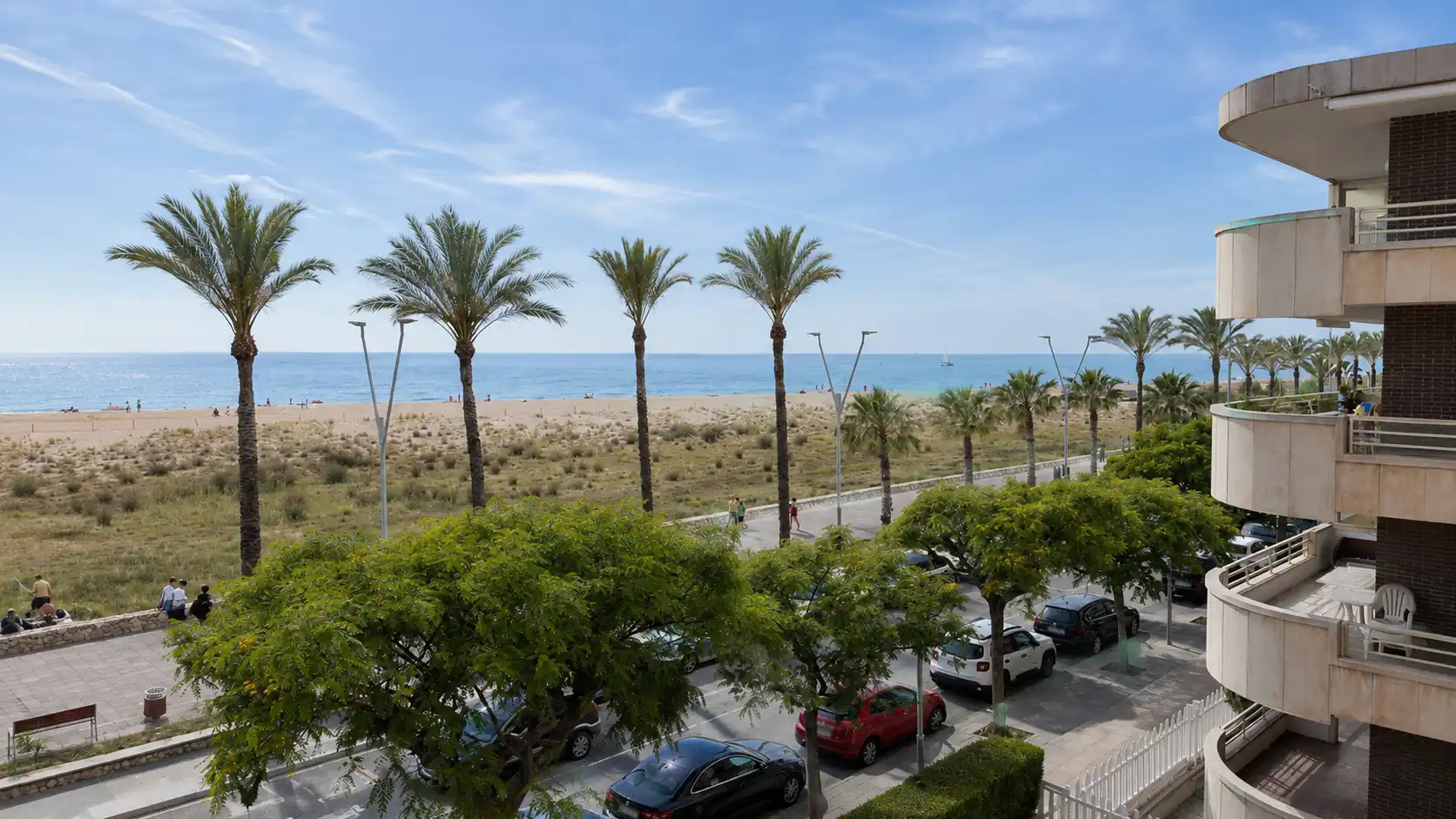 Piso en venta en Passeig Marítim de Sant Joan de Déu, 282, Segur Platja Vista exterior de Piso en venta en Calafell con Aire acondicionado, Terraza y Piscina