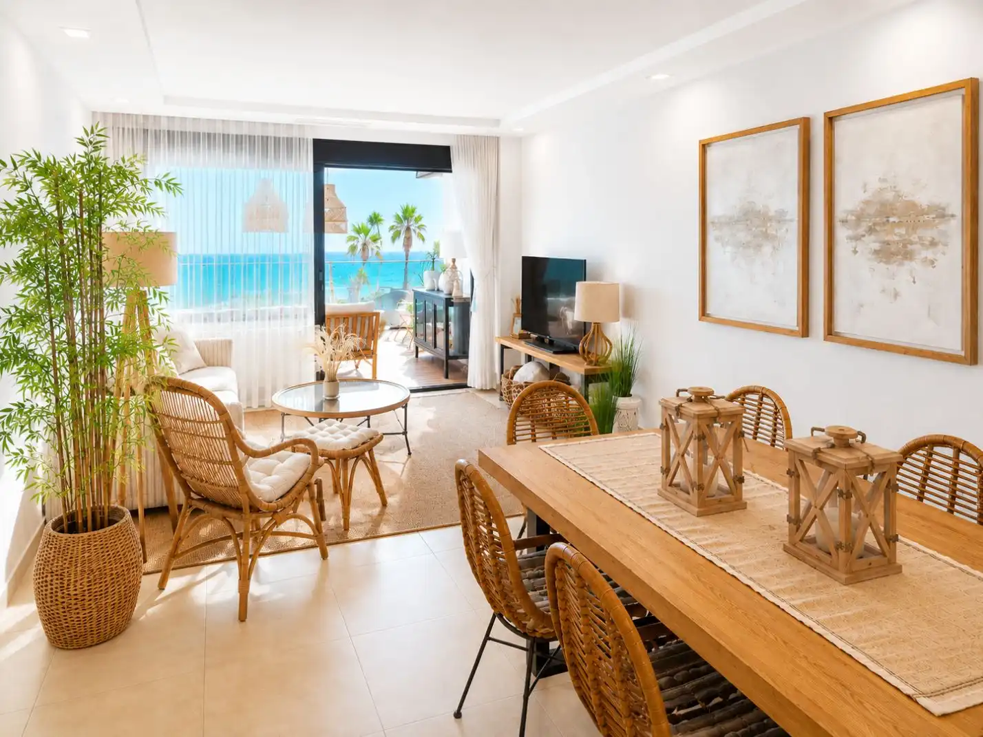 Wohnung zum Verkauf in Calle de Los Pelicanos, 2, Punta del Moral Wohnzimmer von Wohnung zum Verkauf in Ayamonte mit Klimaanlage, Terrasse und Schwimmbad