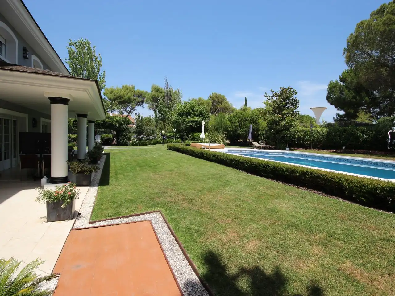 Garden of Houses for sale in Boadilla del Monte  with Air Conditioner, Terrace and Swimming Pool