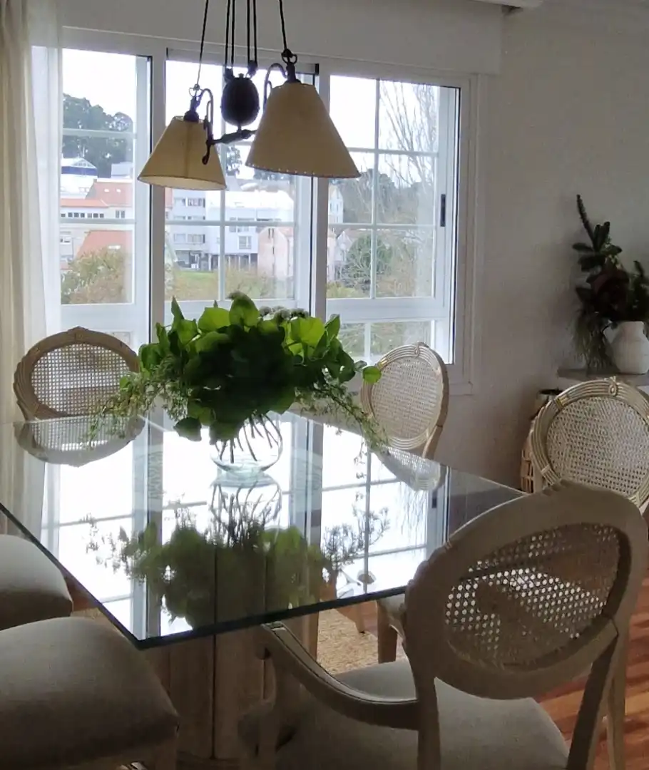 Flat for rent in Plaza Exilio, 1, Liáns Dining room of Flat for rent in Oleiros with Heating, Parquet flooring and Storage room
