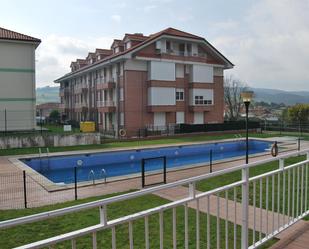 Exterior view of Flat for sale in Meruelo  with Terrace, Swimming Pool and Balcony