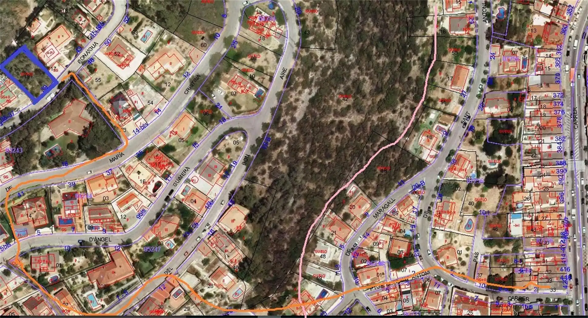 Constructible Land for sale in Port de la Bonaigua, 39, Vallirana Exterior view of Constructible Land for sale in Vallirana