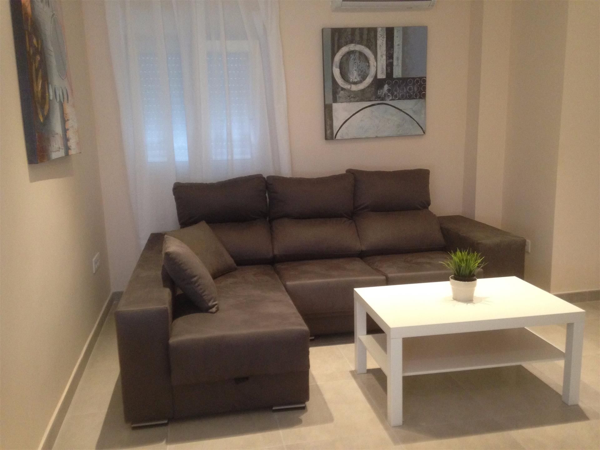 Living room of Apartment to rent in Torrevieja  with Air Conditioner, Furnished and Oven
