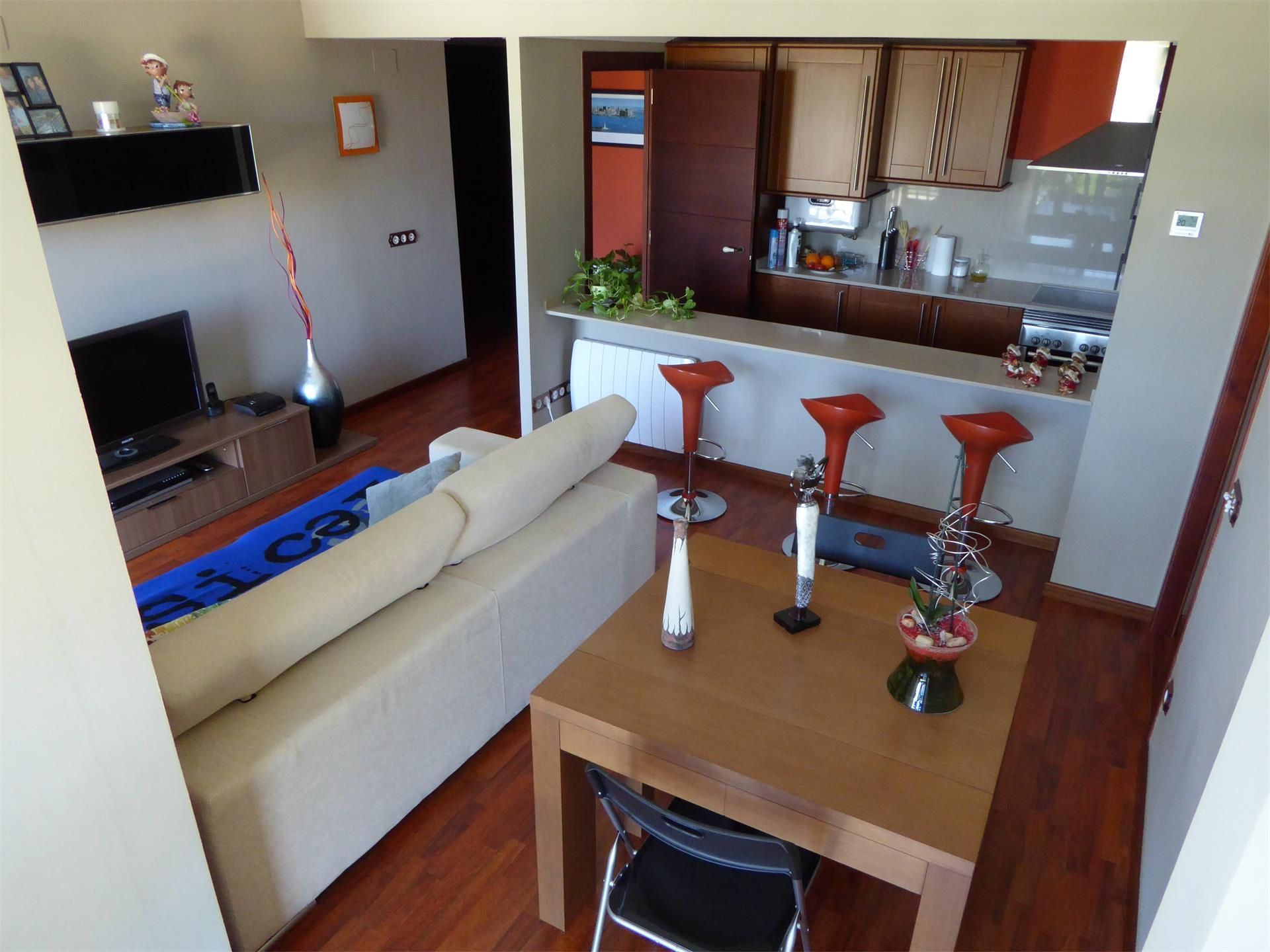 Sala d'estar de Àtic en venda en Móra d'Ebre amb Aire condicionat, Calefacció i Parquet