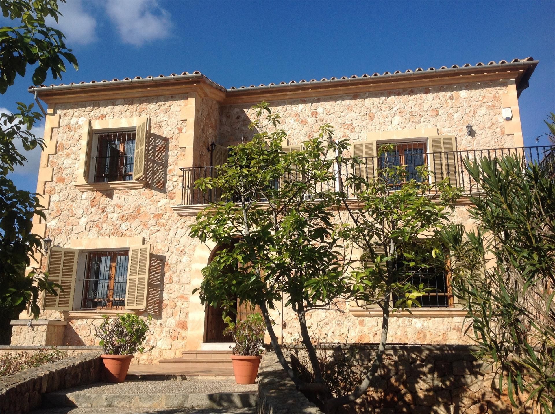 Vista exterior de Finca rústica en venda en Santa Eugènia amb Aire condicionat, Terrassa i Piscina