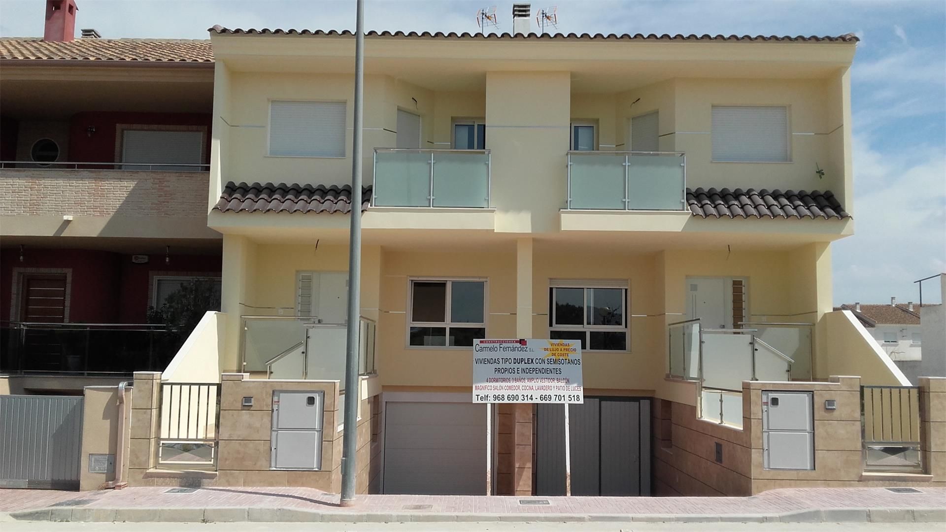 Dúplex en venda a Diego Martínez Peñalver la Tejera, 12, Ceutí Vista exterior de Dúplex en venda en Ceutí amb Aire condicionat, Terrassa i Balcó