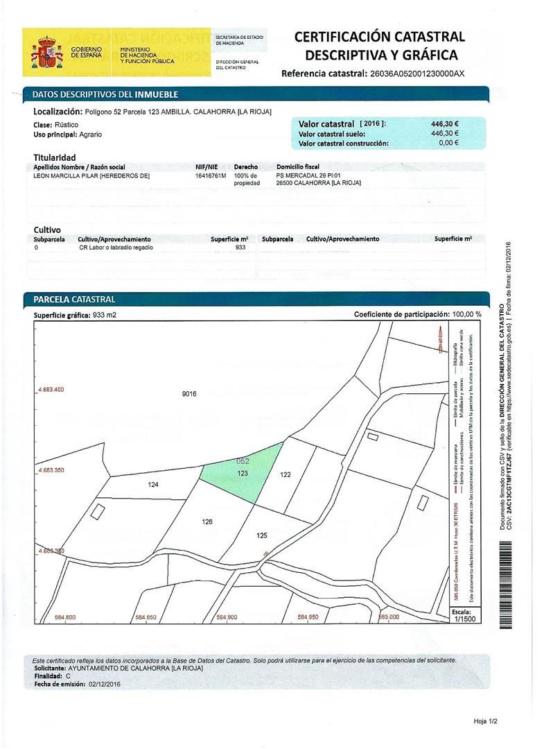 Non-constructible Land for sale in Calle Italia, Calahorra
