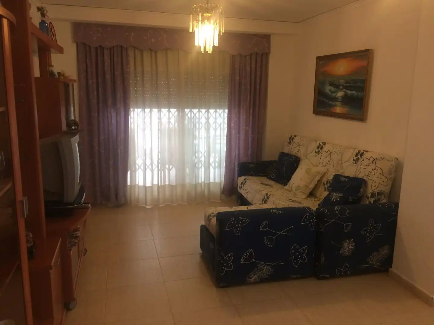 Flat for rent in Calle del Maestrat, 9, Playa de Gandia Living room of Flat for rent in Gandia with Private garden, Terrace and Swimming Pool