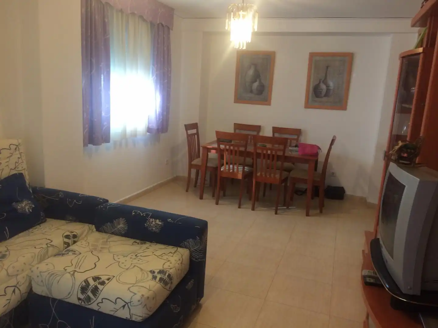 Flat for rent in Calle del Maestrat, 9, Playa de Gandia Dining room of Flat for rent in Gandia with Private garden, Terrace and Swimming Pool