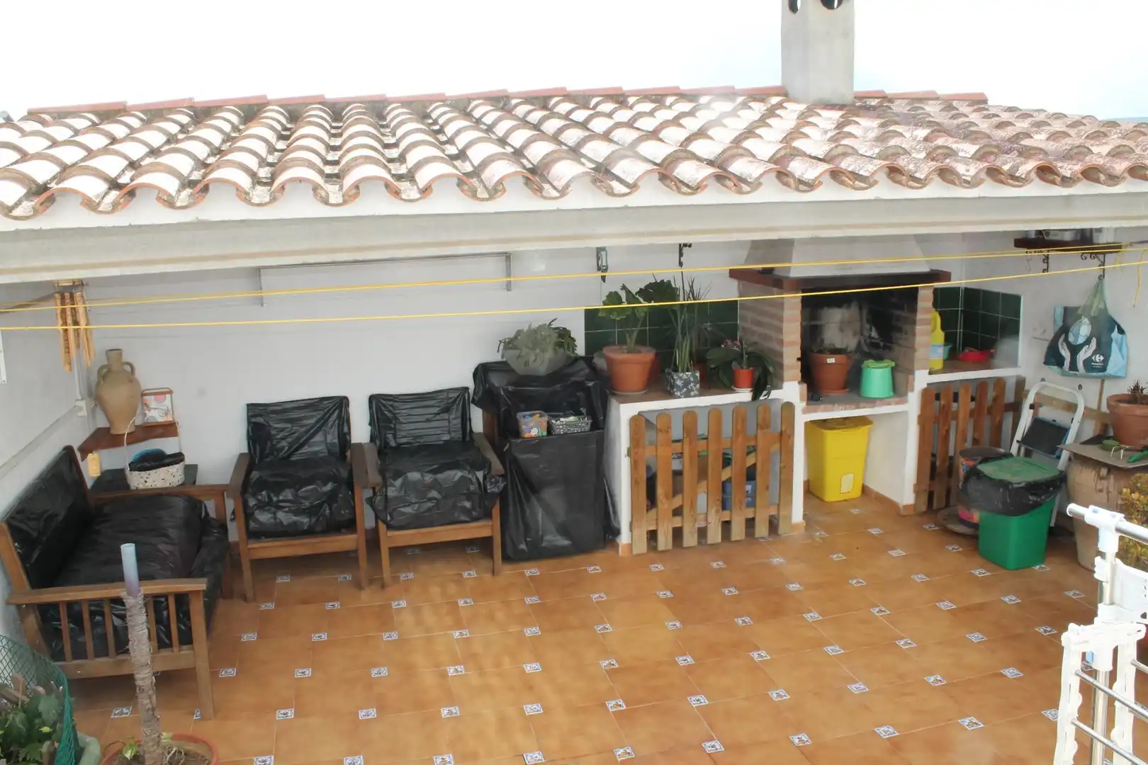 Detached homes for sale in Alcalà de Xivert pueblo Terrace of Detached homes for sale in Alcalà de Xivert with Air Conditioner