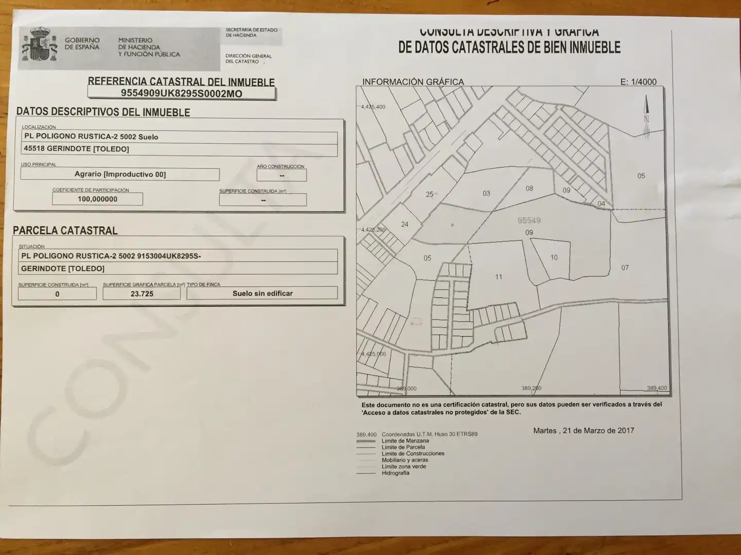 Bebaubares Gelände zum Verkauf in Gerindote