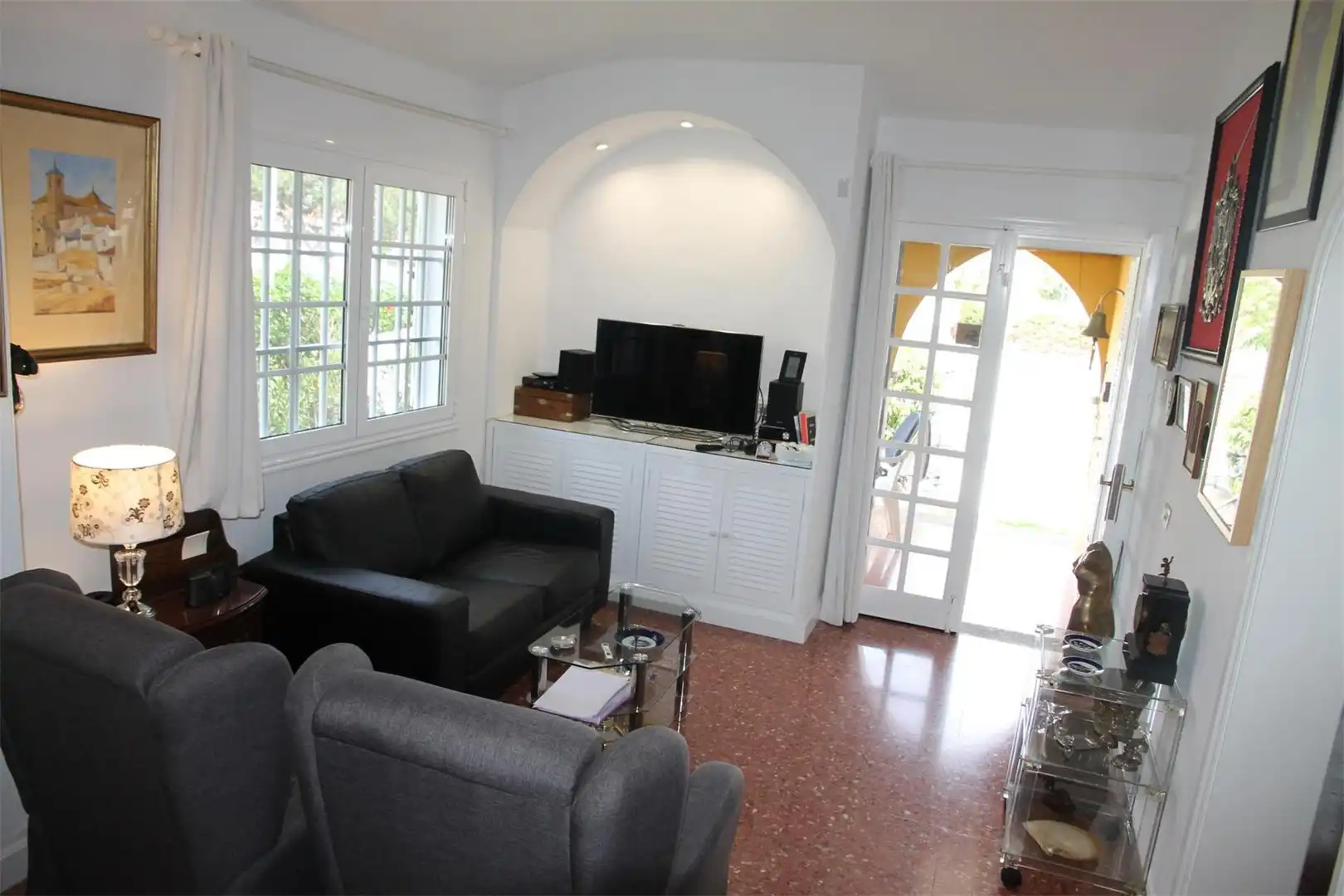 Casa o chalet en venta en Avenida Touroperador Kuoni, 10, Maspalomas - Meloneras Sala de estar de Casa o chalet en venta en San Bartolomé de Tirajana con Aire acondicionado, Terraza y Piscina