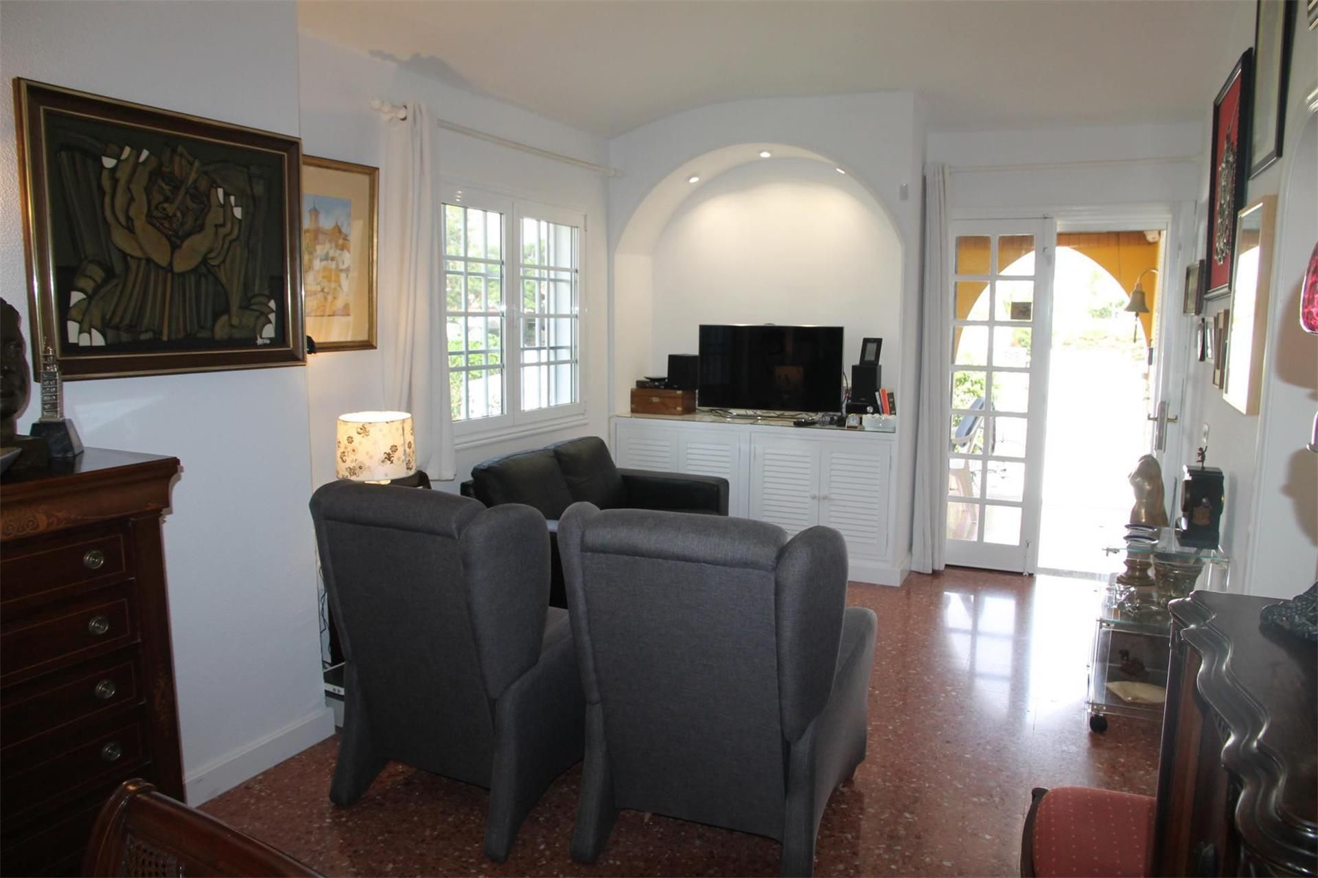 Living room of House or chalet for sale in San Bartolomé de Tirajana  with Air Conditioner, Terrace and Swimming Pool