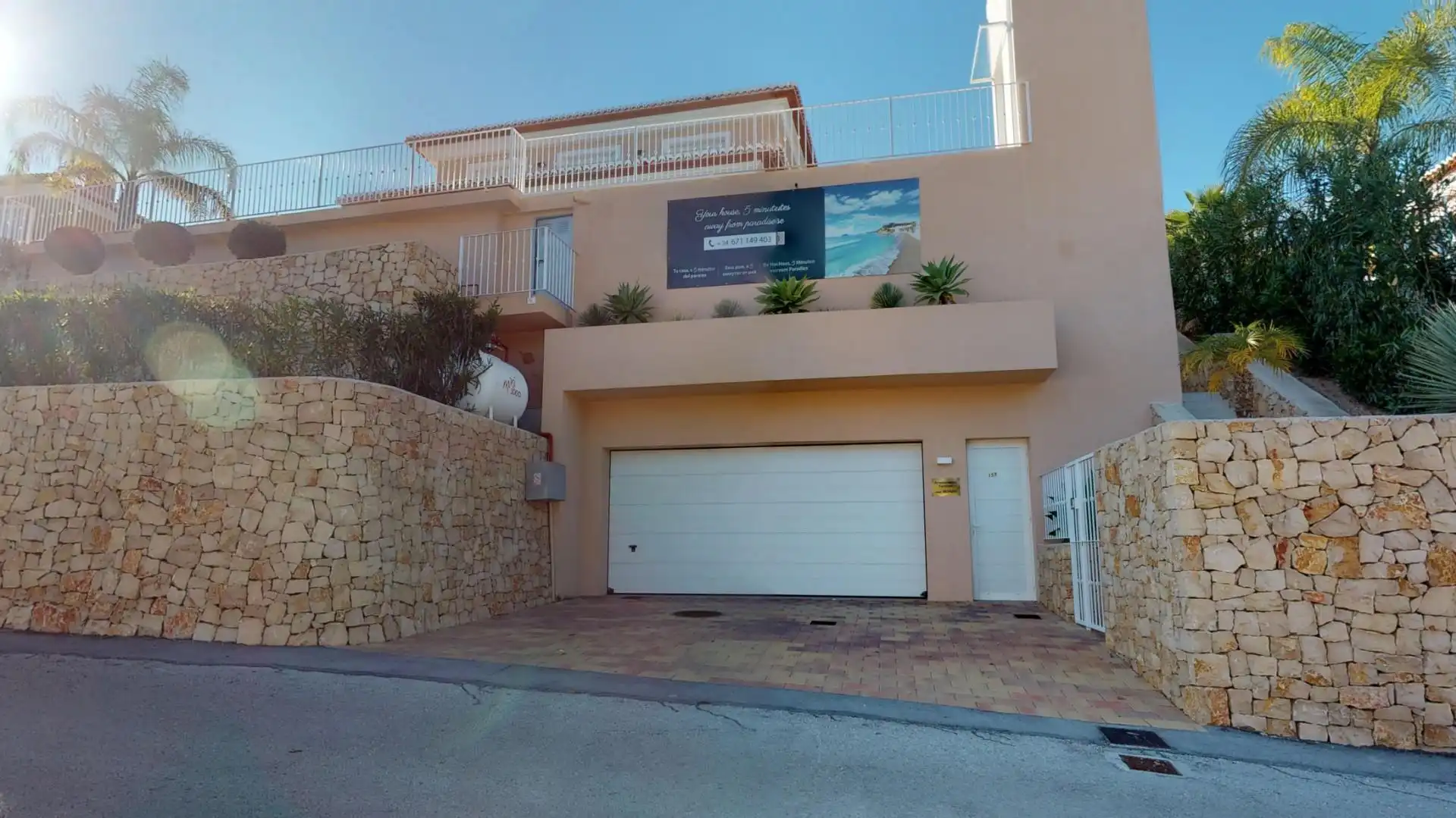 Vista exterior de Casa o chalet de alquiler en Moraira con Aire acondicionado, Calefacción y Jardín privado