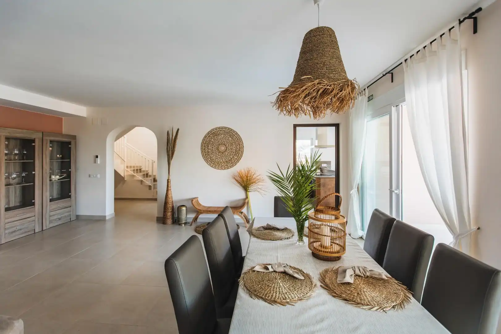 Comedor de Casa o chalet de alquiler en Moraira con Aire acondicionado, Calefacción y Jardín privado