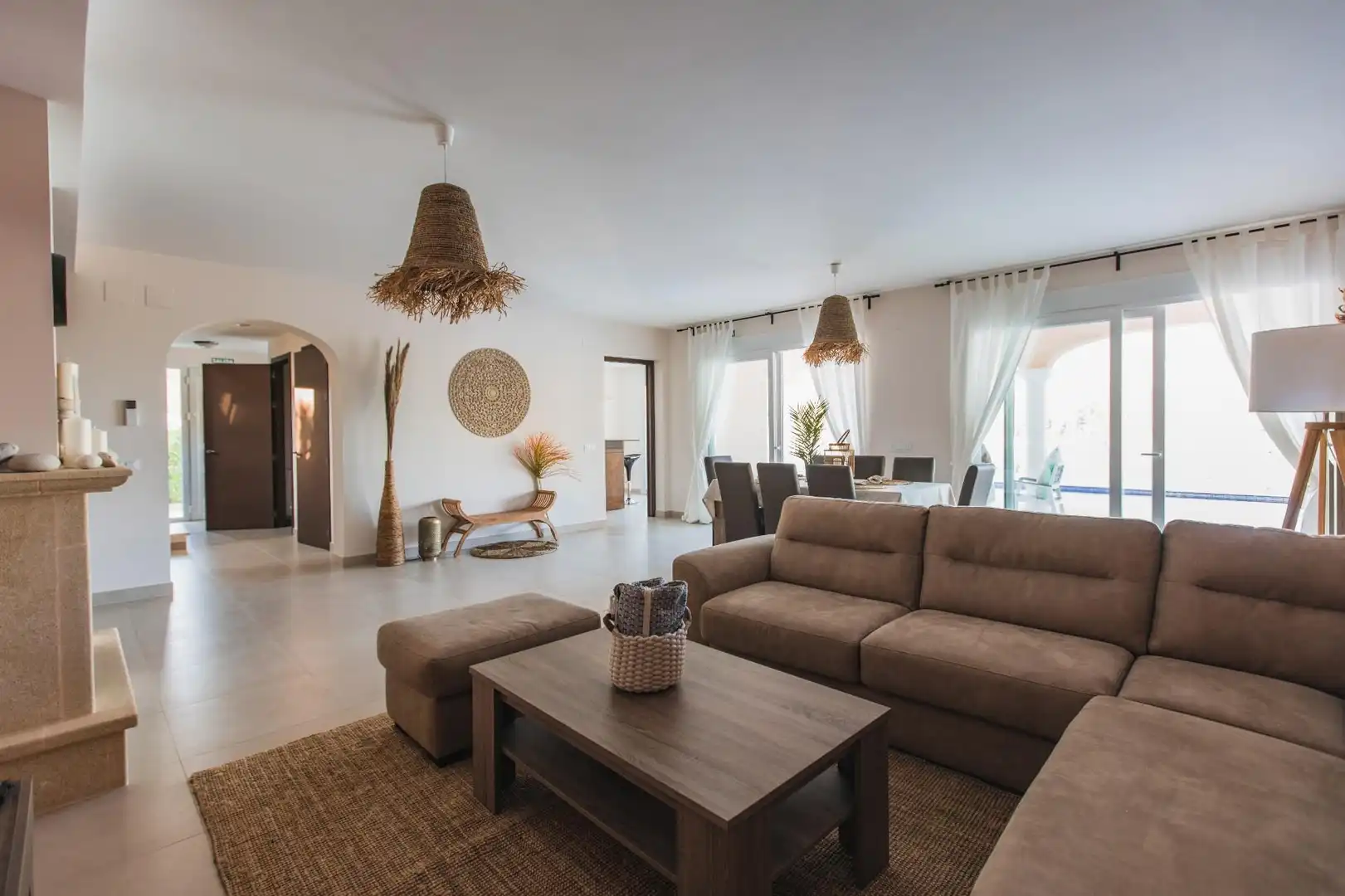 Sala de estar de Casa o chalet de alquiler en Moraira con Aire acondicionado, Calefacción y Jardín privado
