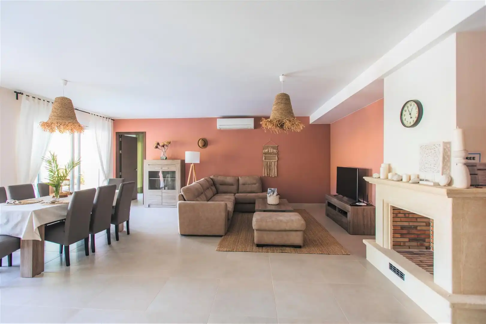 Sala de estar de Casa o chalet de alquiler en Moraira con Aire acondicionado, Calefacción y Jardín privado