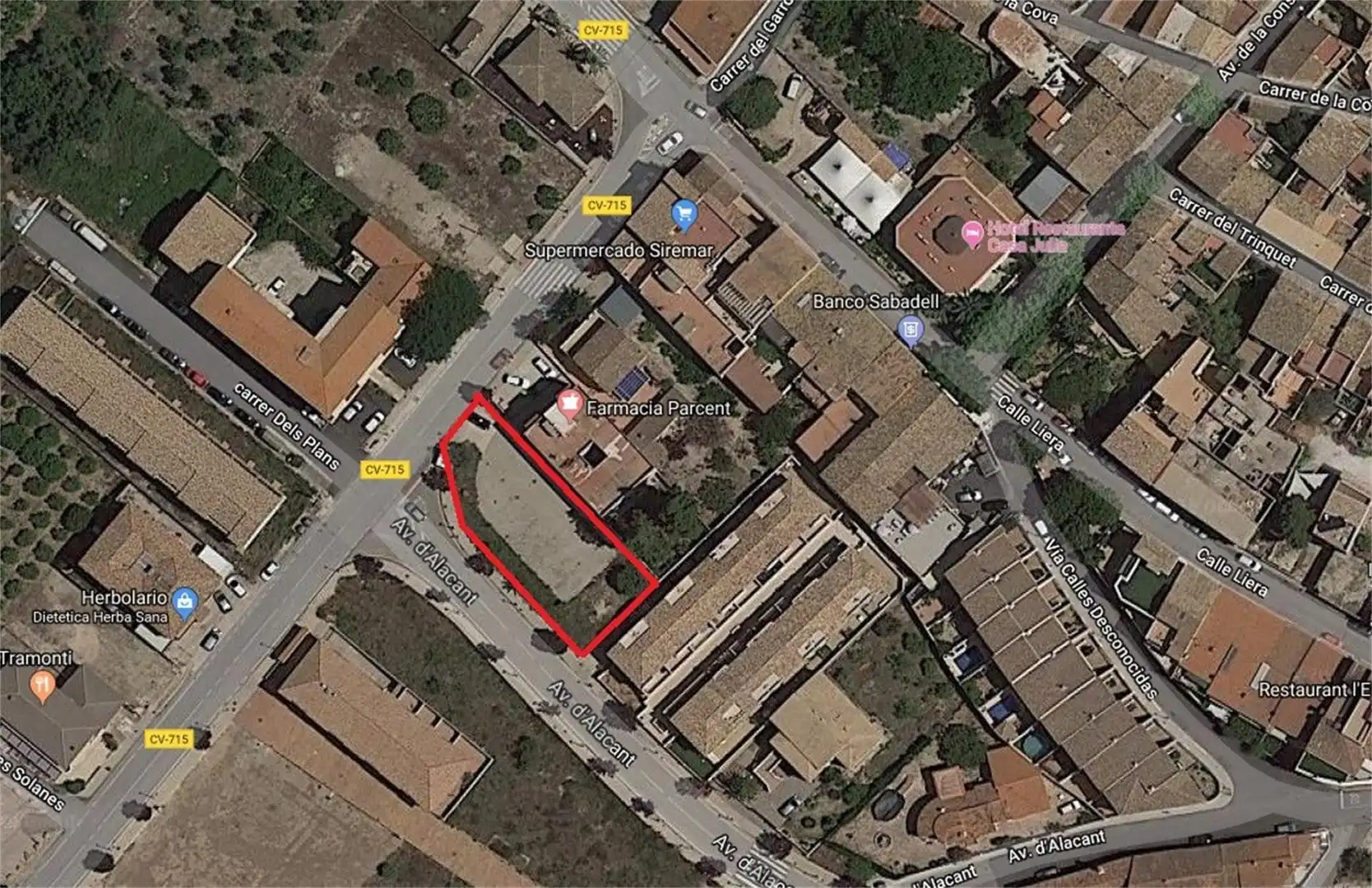 Land for sale in Avenida Benidorm, Parcent Exterior view of Land for sale in Parcent