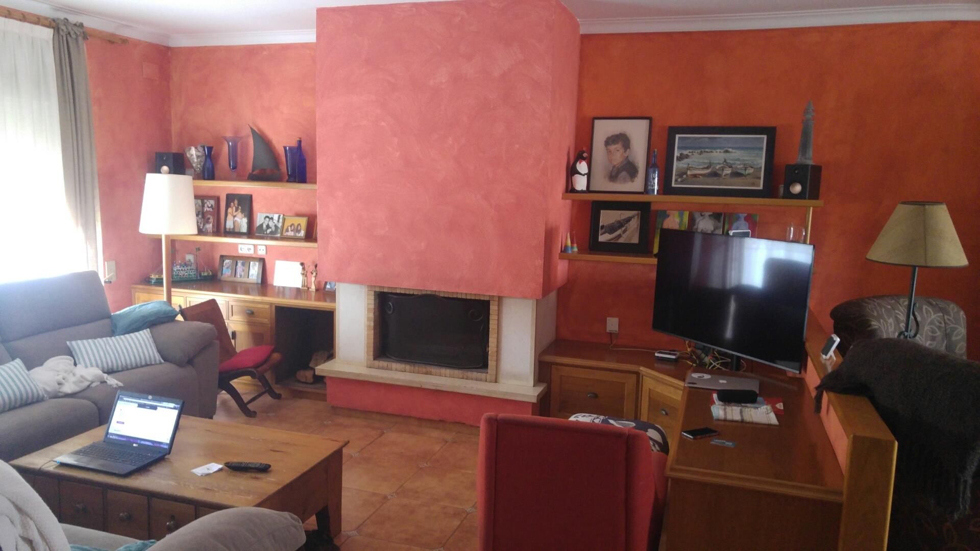 Living room of Single-family semi-detached for sale in Palafrugell  with Terrace, Swimming Pool and Balcony