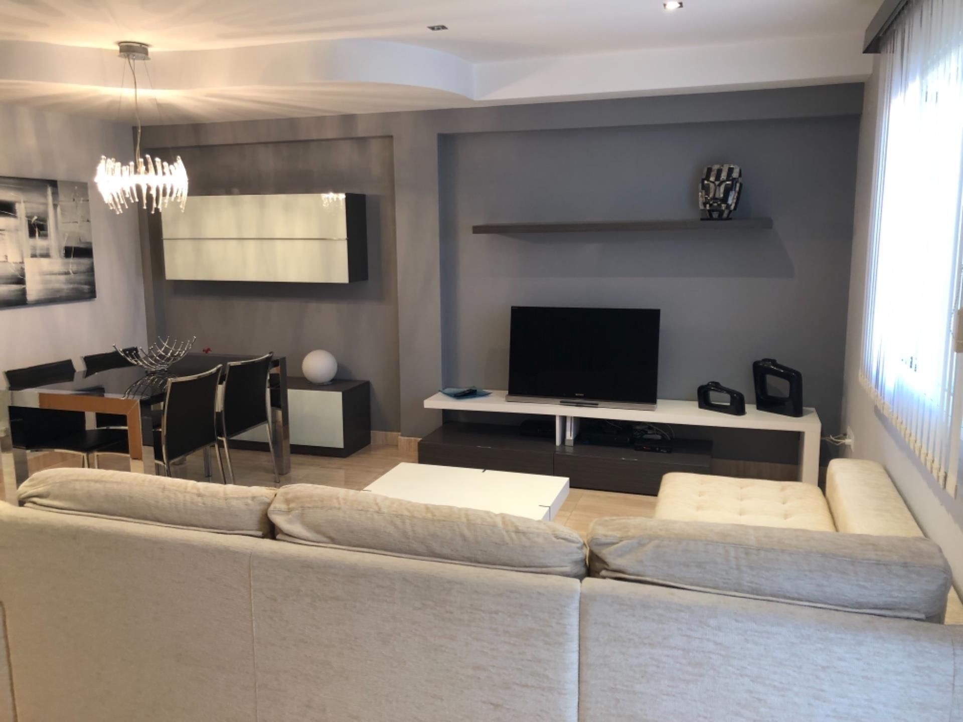 Sala d'estar de Casa adosada en venda en Benigánim amb Aire condicionat, Calefacció i Terrassa