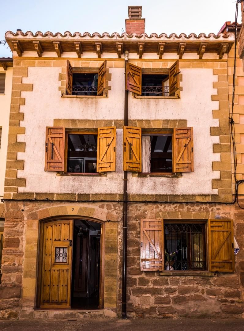 Exterior view of Single-family semi-detached for sale in Canillas de Río Tuerto  with Heating, Parquet flooring and Terrace