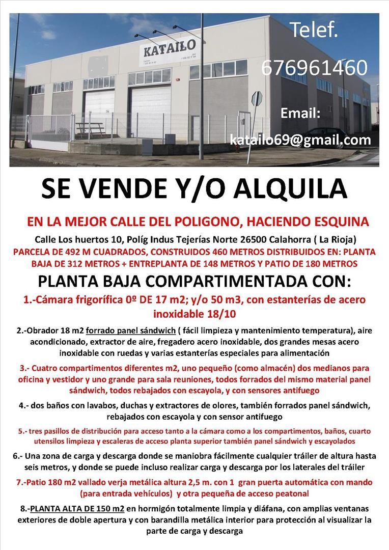 Industrial buildings to rent in Calahorra  with Air Conditioner