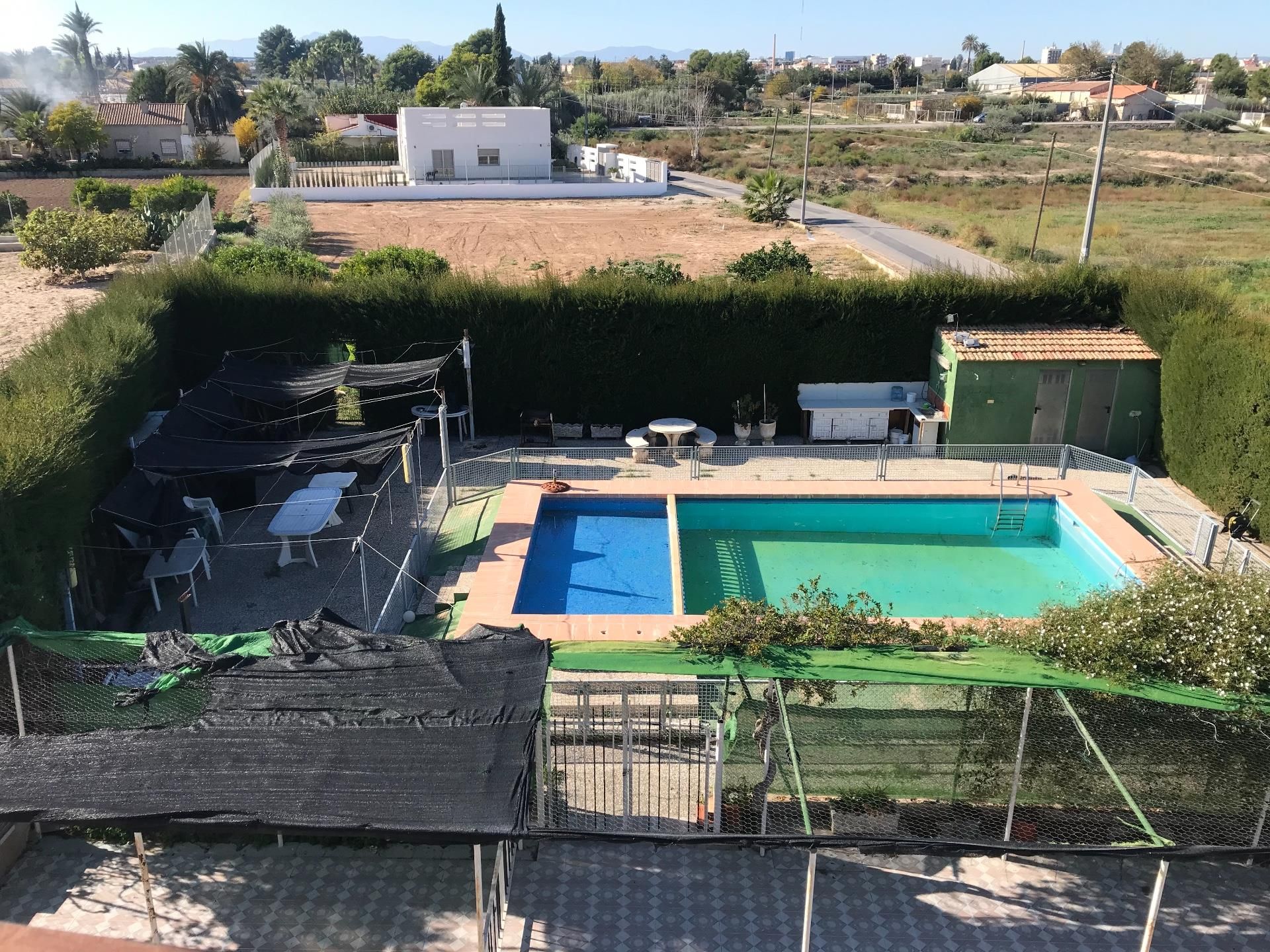 Swimming pool of Single-family semi-detached for sale in Las Torres de Cotillas  with Air Conditioner, Heating and Private garden